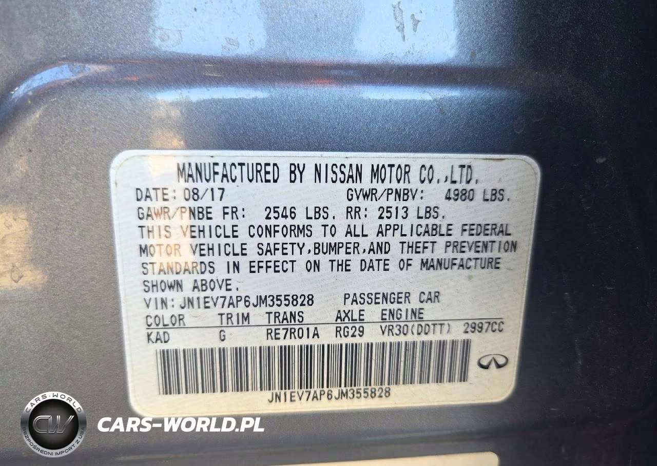 2018 Infiniti Q50 3.0T Luxe VIN:JN1EV7AP6JM355828 - 12