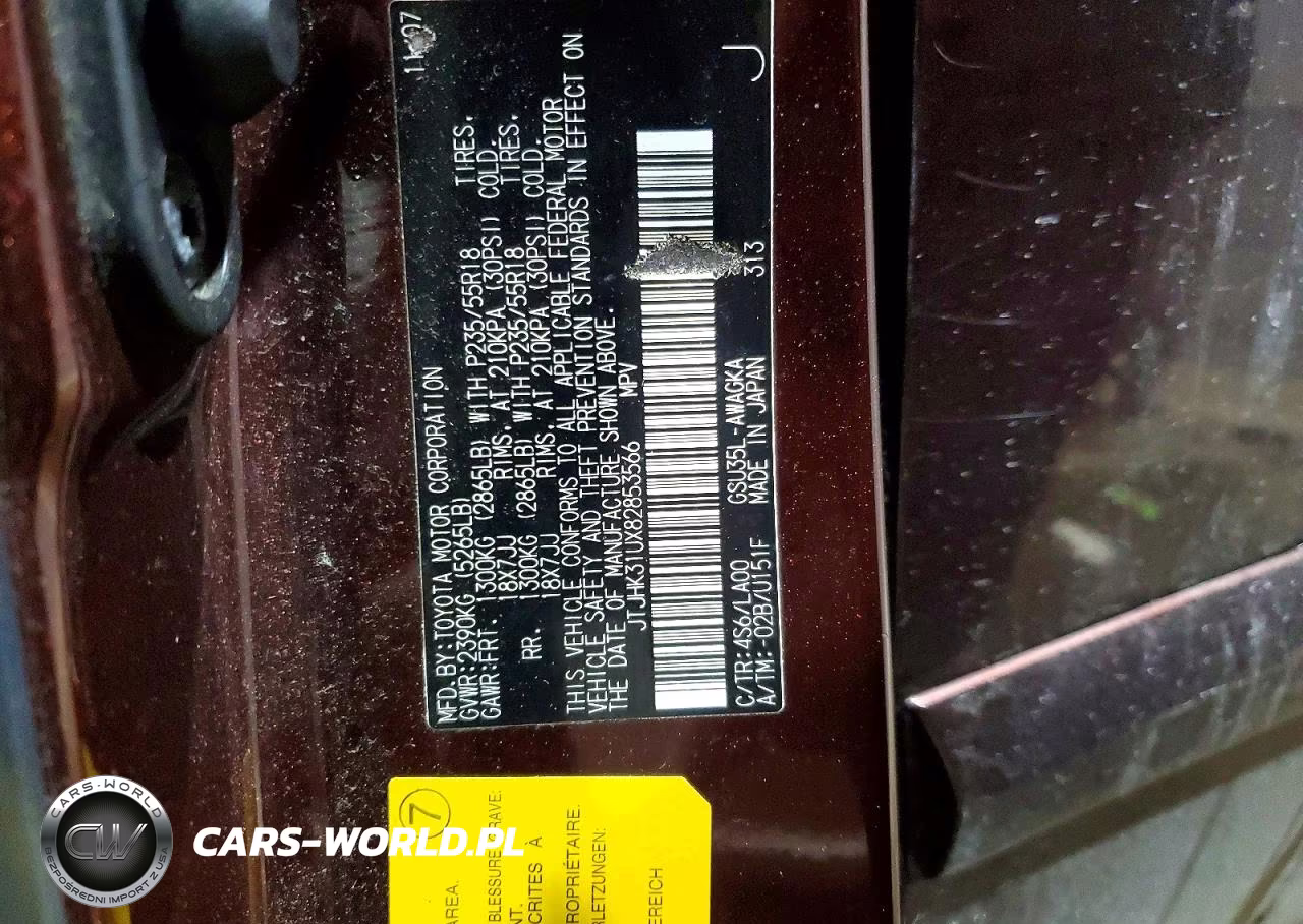 2008 Lexus Rx VIN:JTJHK31UX82853566 - 13