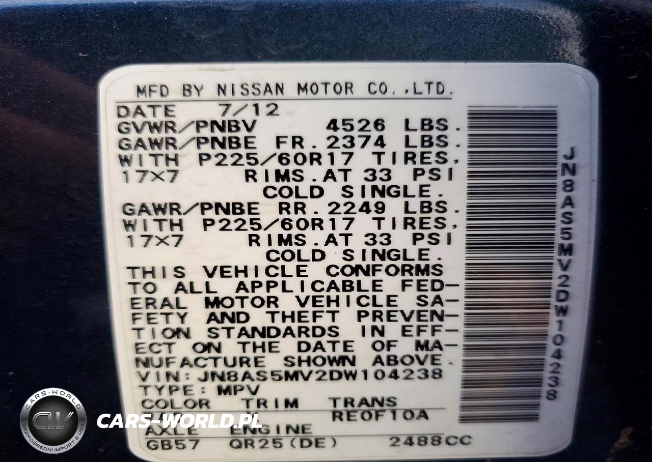 2013 Nissan Rogue S VIN:JN8AS5MV2DW104238 - 13