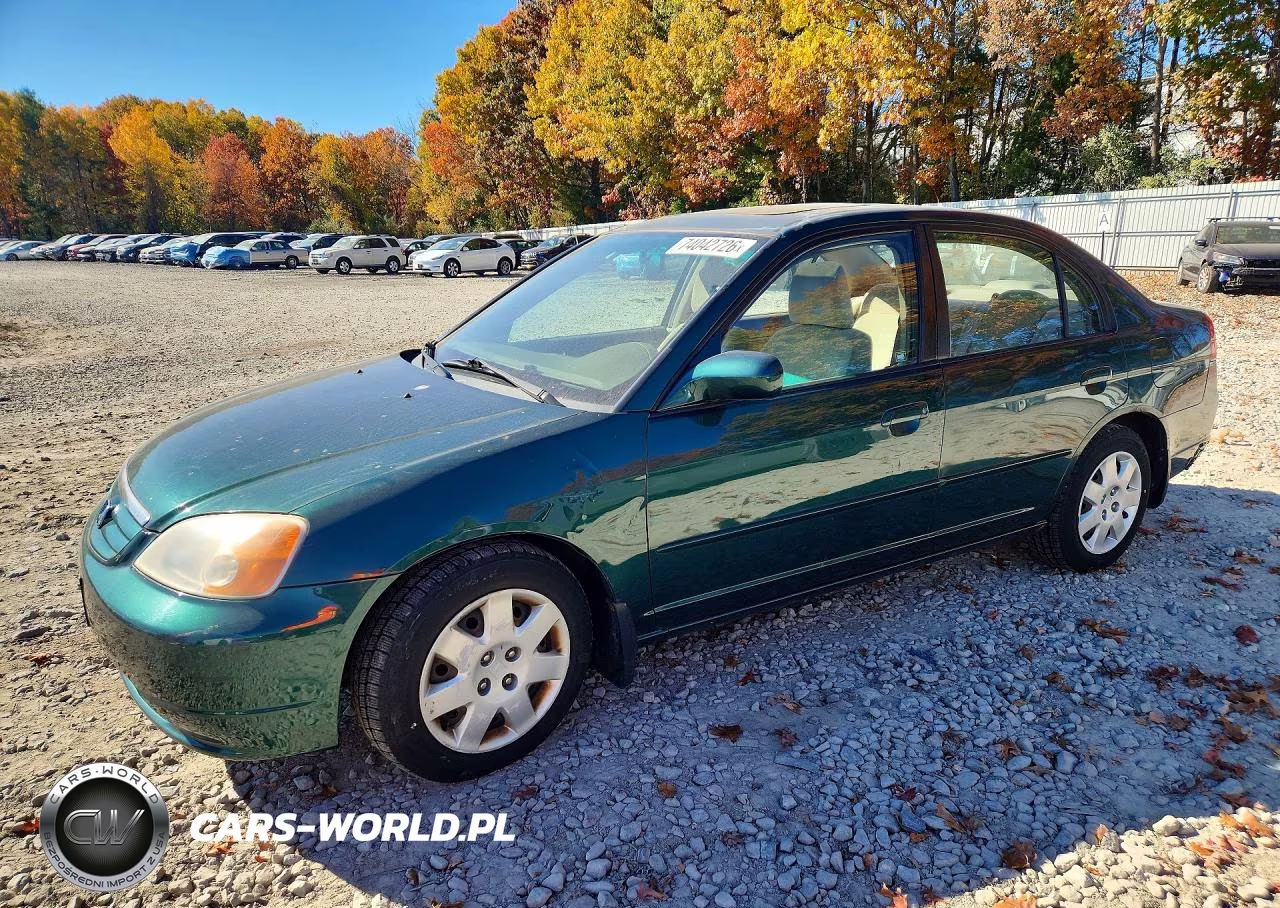 2002 Honda Civic Ex VIN:2HGES26842H533431 - 1