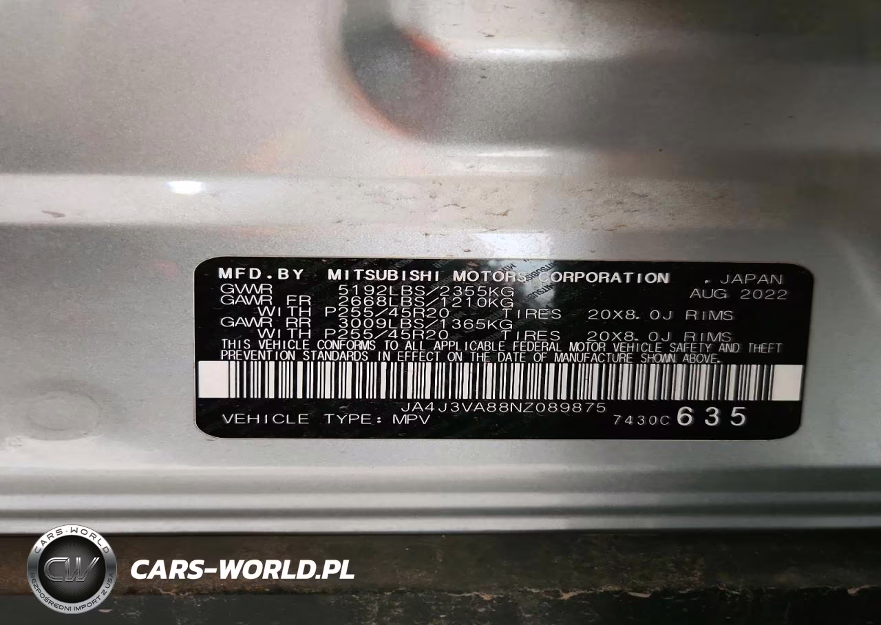 2022 Mitsubishi Outlander Sel VIN:JA4J3VA88NZ089875 - 13