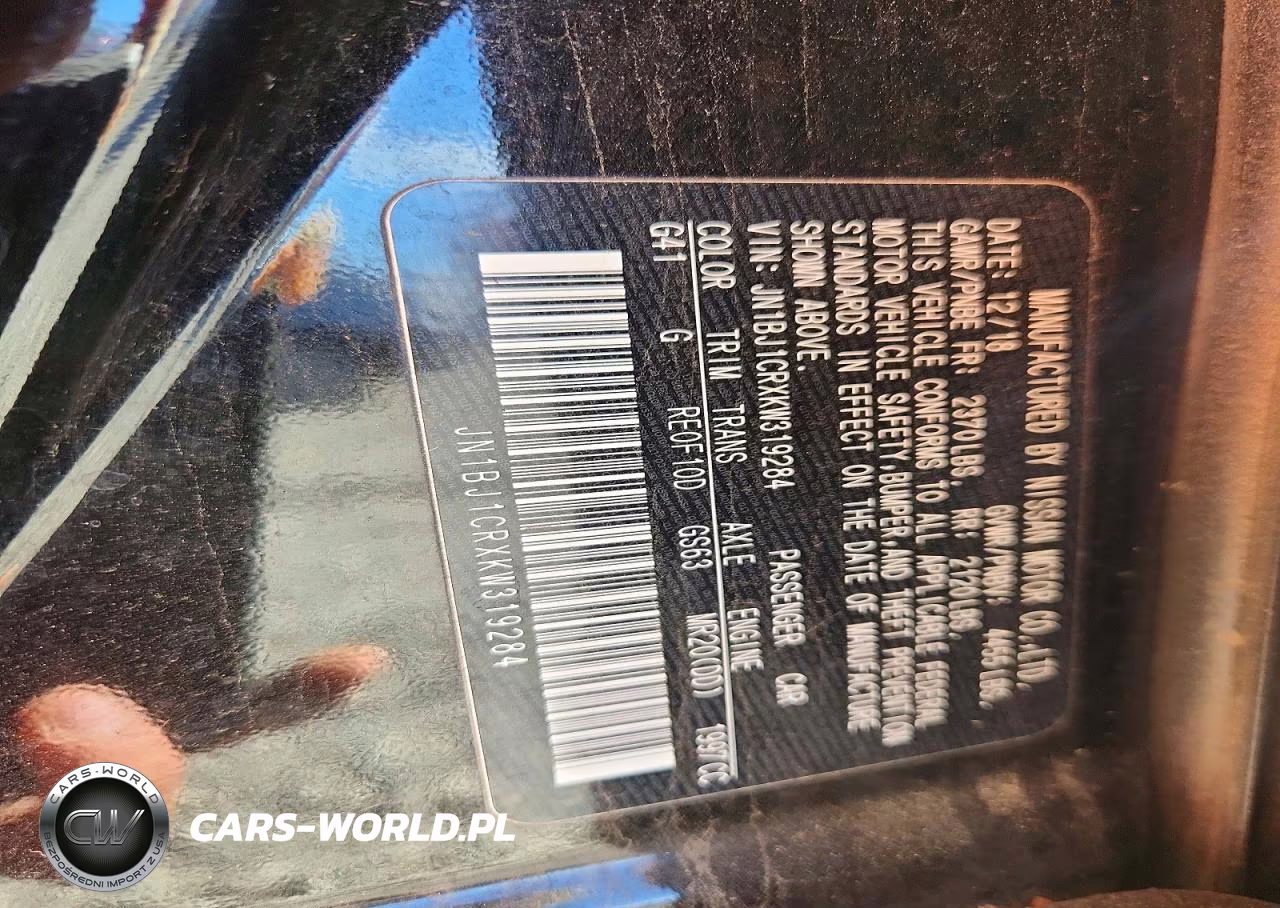 2019 Nissan Rogue Sport Sl VIN:JN1BJ1CRXKW319284 - 13