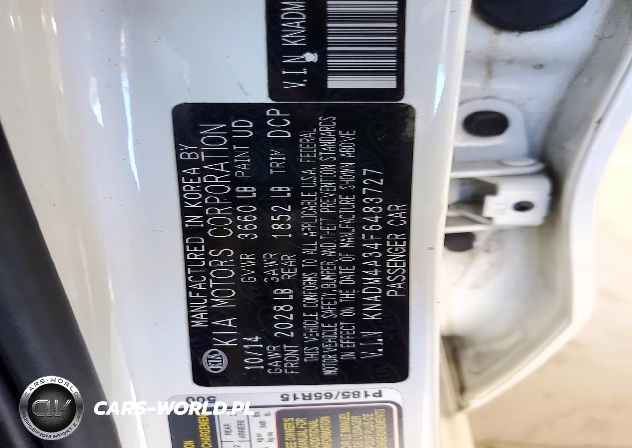2015 Kia Rio Lx VIN:KNADM4A34F6483727 - 12
