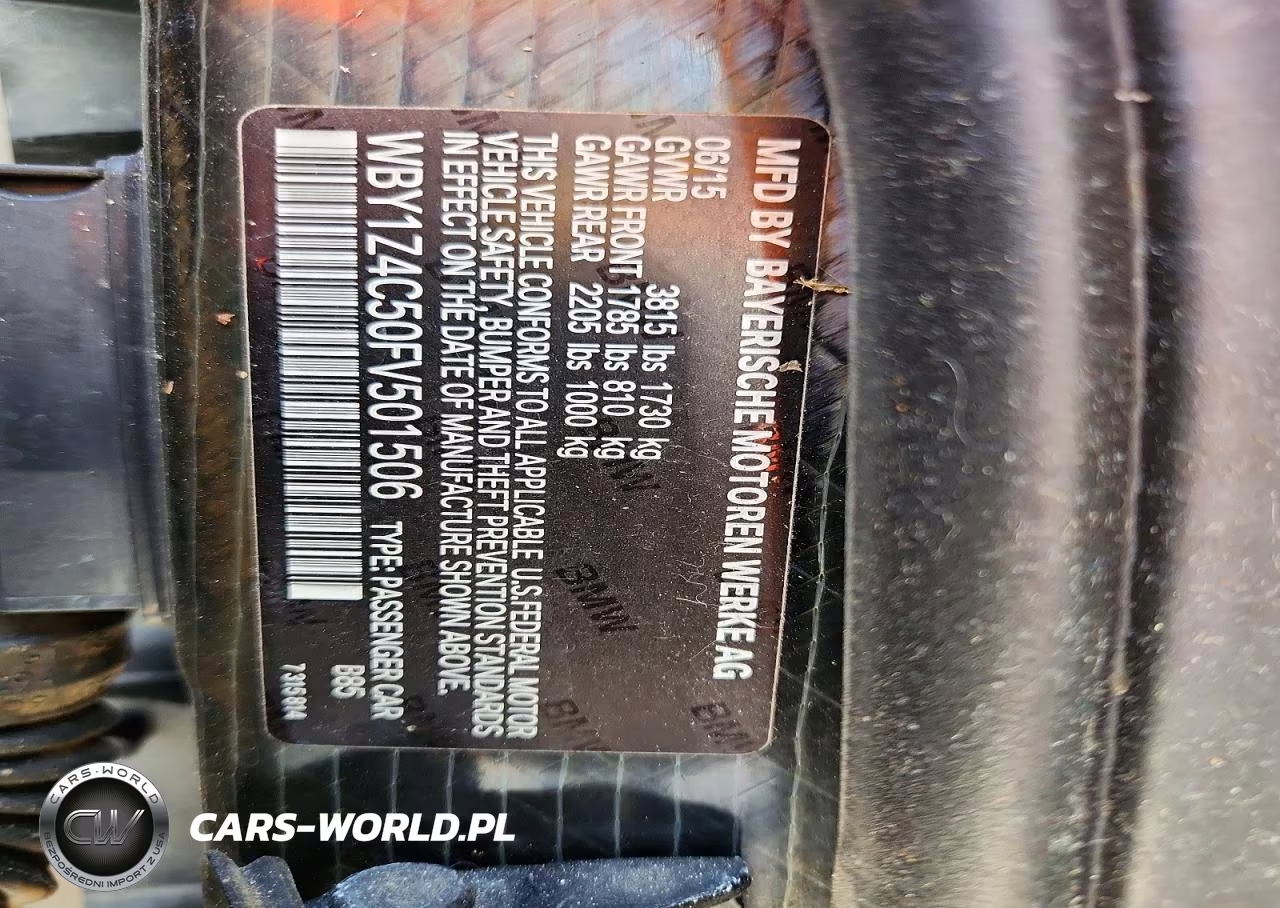 2015 BMW I3 Rex VIN:WBY1Z4C50FV501506 - 12
