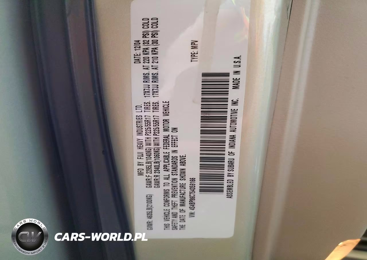 2005 Subaru Outback Outback H6 R Ll Bean VIN:4S4BP86C754359166 - 12