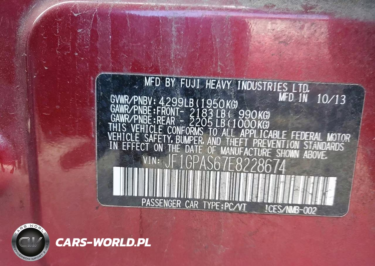 2014 Subaru Impreza Sport Limited VIN:JF1GPAS67E8228674 - 12