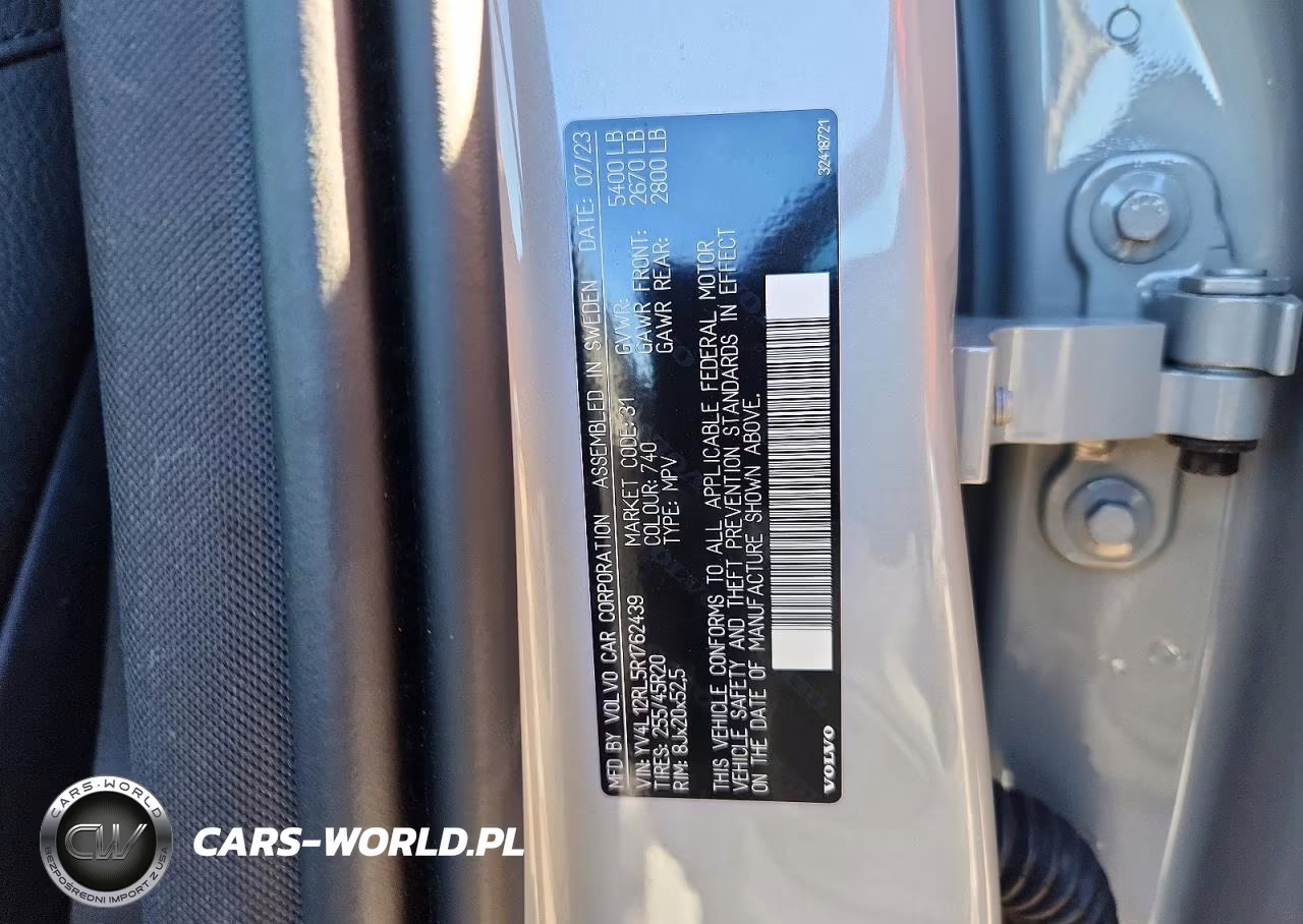 2024 Volvo Xc60 Plus VIN:YV4L12RL5R1762439 - 13