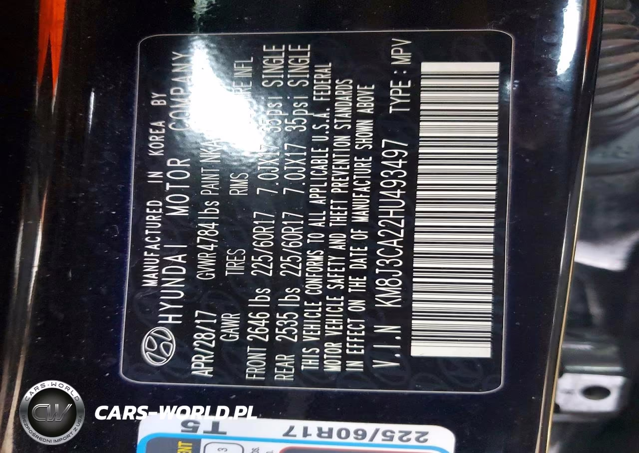 2017 Hyundai Tucson Limited VIN:KM8J3CA22HU493497 - 13