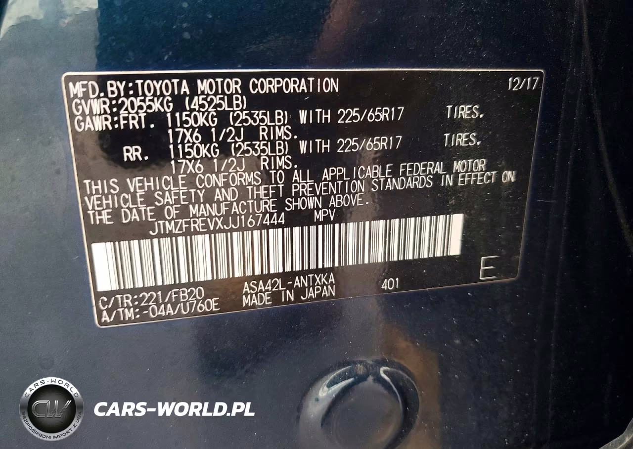 2018 Toyota Rav4 Le VIN:JTMZFREVXJJ167444 - 13