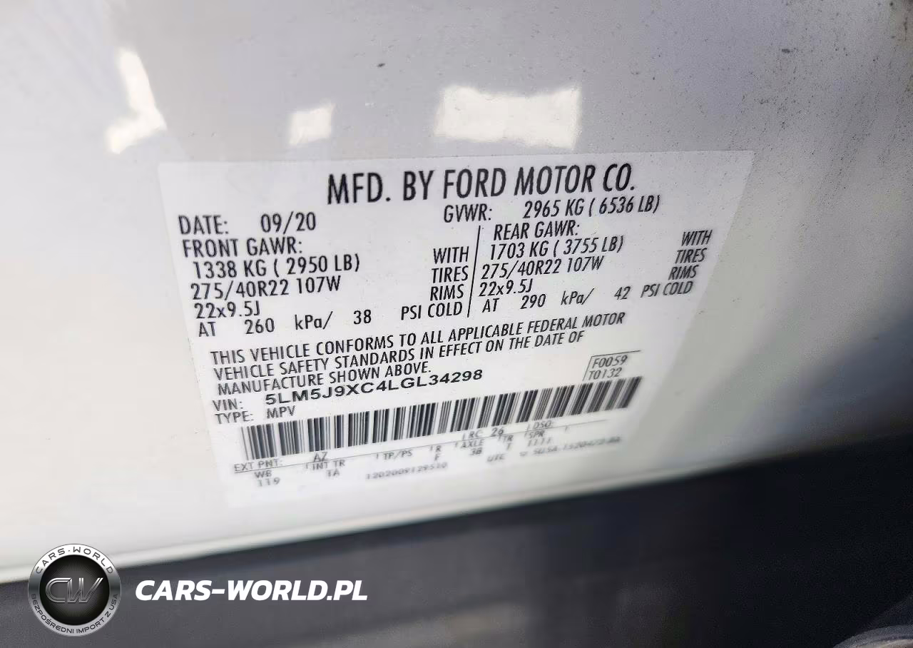 2020 Lincoln Aviator Black Label VIN:5LM5J9XC4LGL34298 - 13