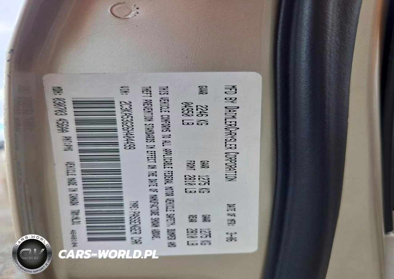 2006 Chrysler 300 Touring VIN:2C3KA53G26H404499 - 12