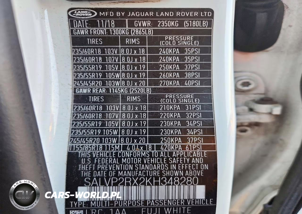 2019 Land Rover Range Rover Evoque Se Premium VIN:SALVP2RX2KH348280 - 12
