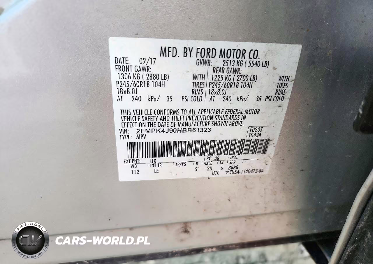 2017 Ford Edge Sel VIN:2FMPK4J90HBB61323 - 12