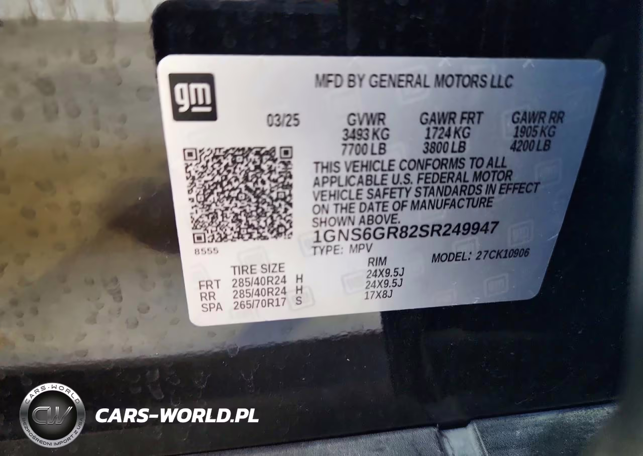 2025 Chevrolet Suburban K1500 High Country VIN:1GNS6GR82SR249947 - 14