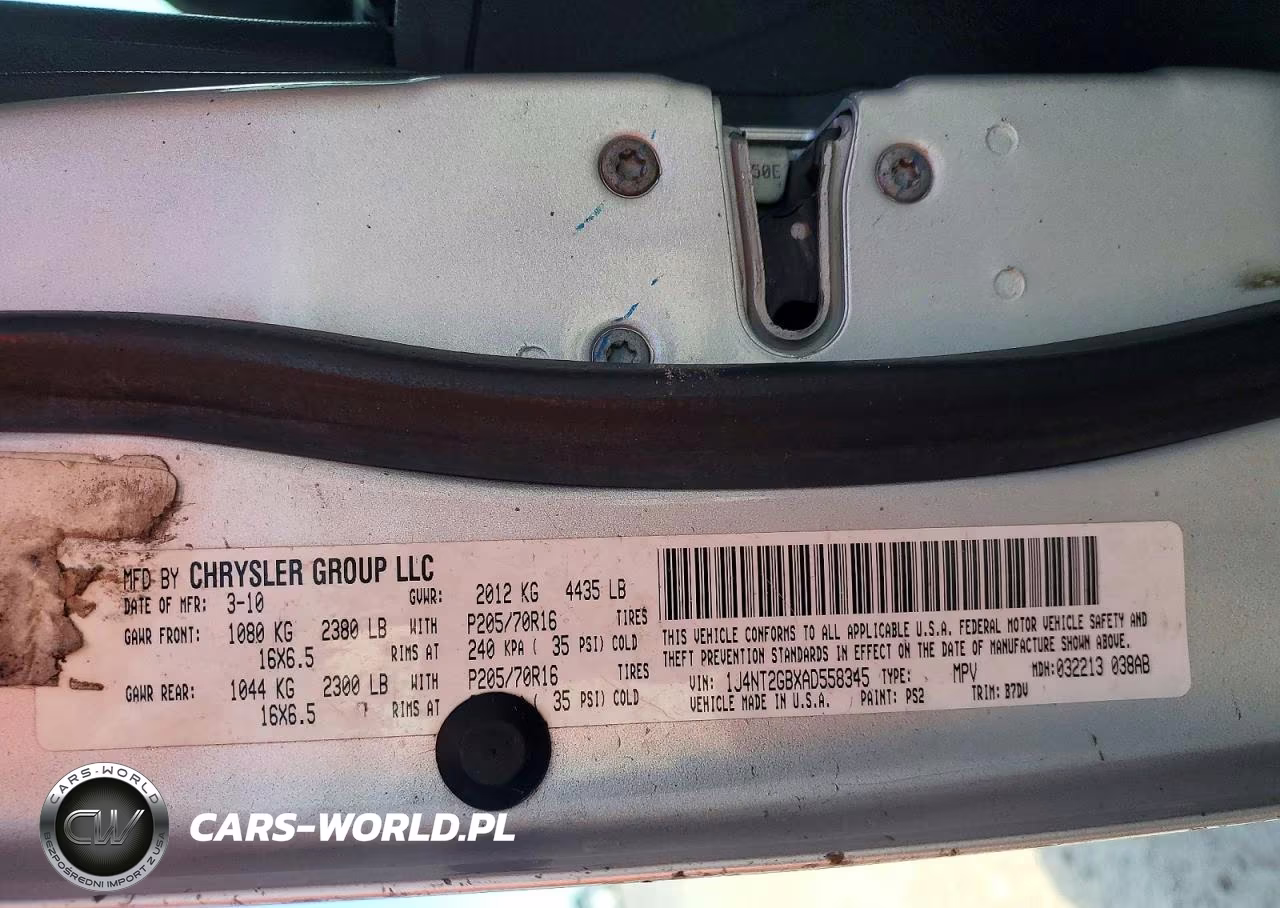 2010 Jeep Patriot Sport VIN:1J4NT2GBXAD558345 - 13