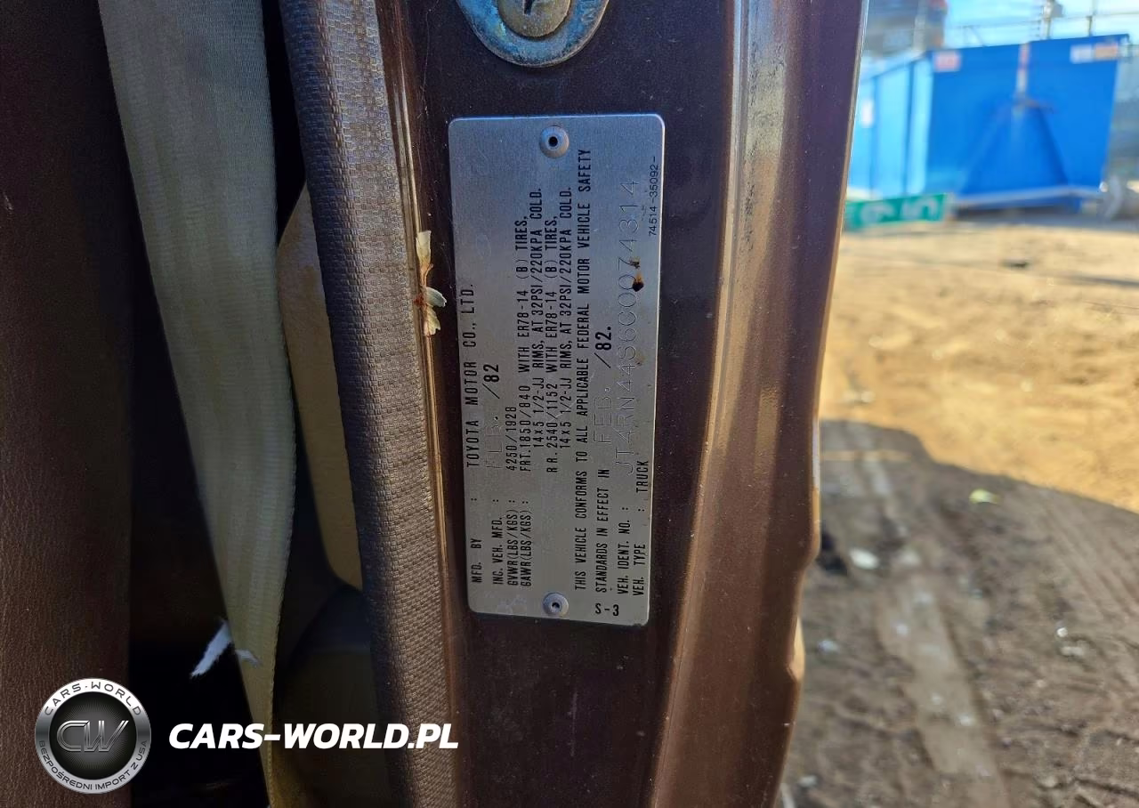 1982 Toyota Pickup 1-2 Ton Rn44 VIN:JT4RN44S6C0074314 - 12