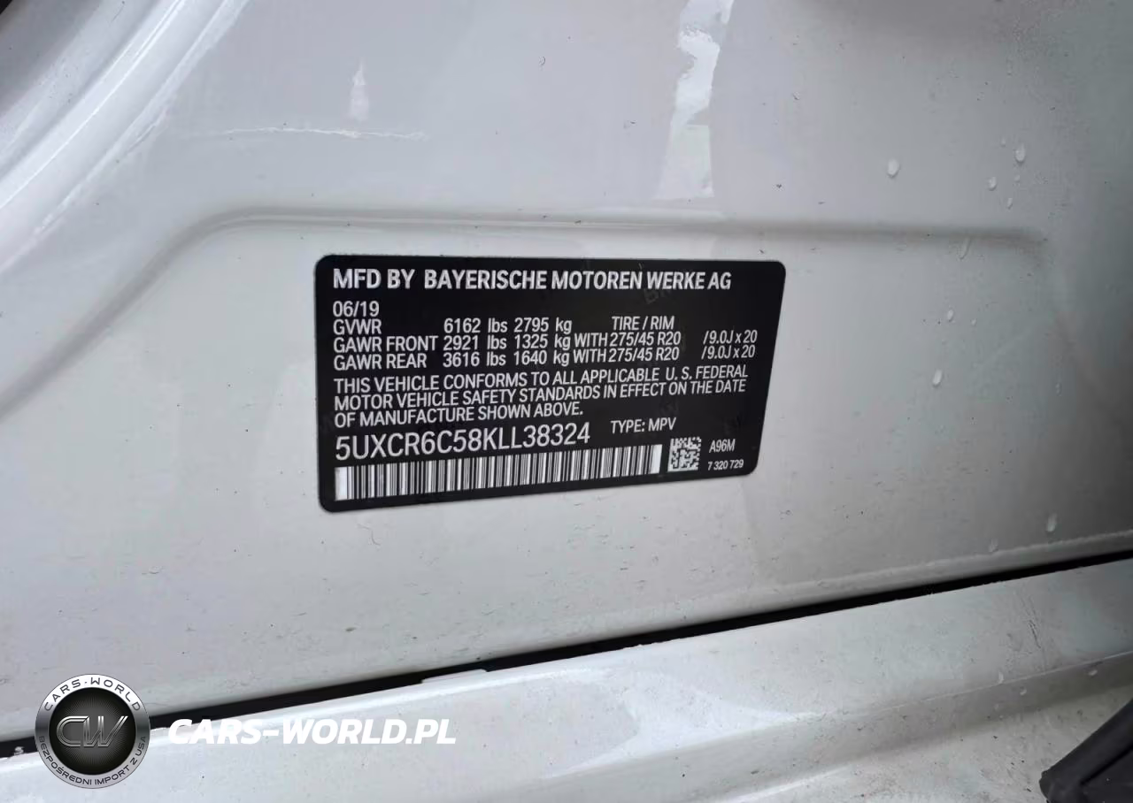 2019 BMW X5 xDrive40I VIN:5UXCR6C58KLL38324 - 10