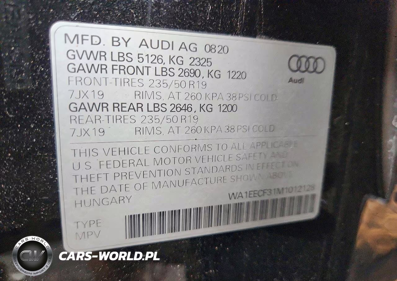 2021 Audi Q3 Premium Plus S Line 45 VIN:WA1EECF31M1012128 - 13