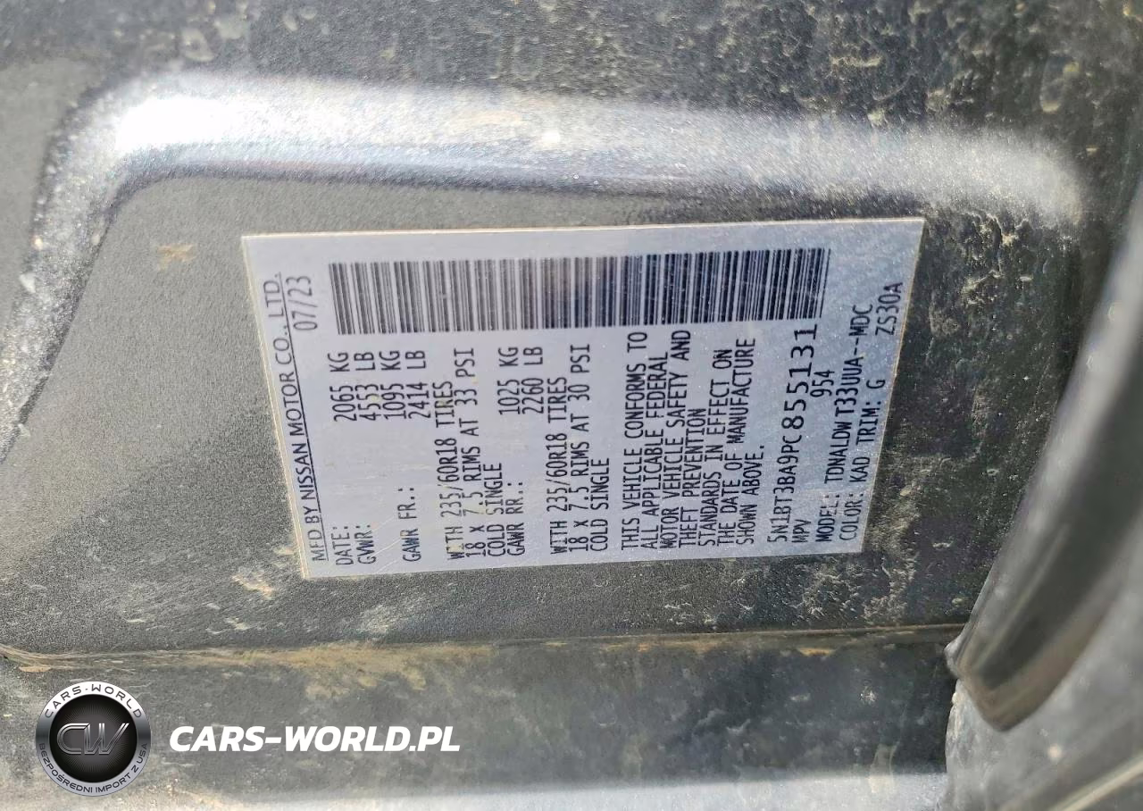 2023 Nissan Rogue Sv VIN:5N1BT3BA9PC855131 - 13