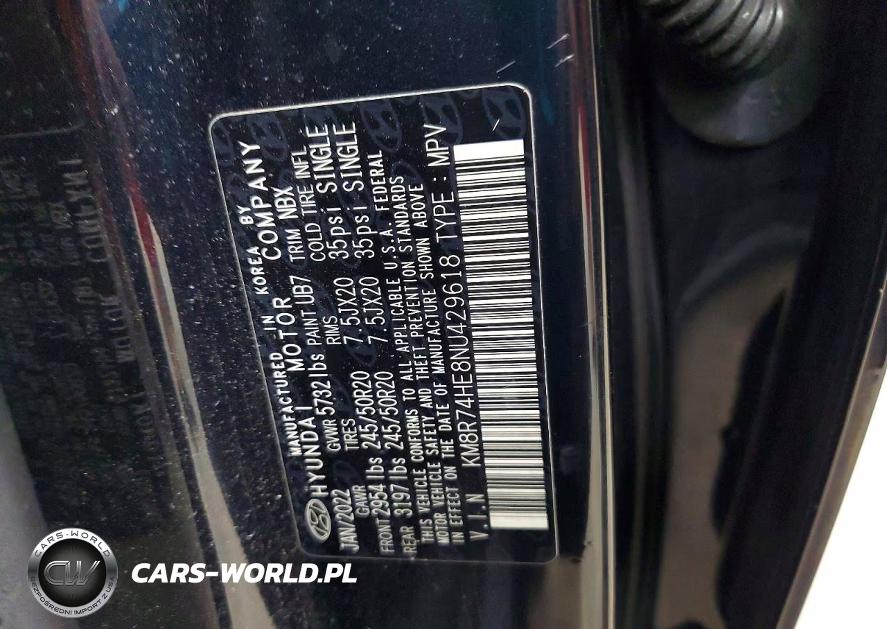 2022 Hyundai Palisade Calligraphy VIN:KM8R74HE8NU429618 - 13