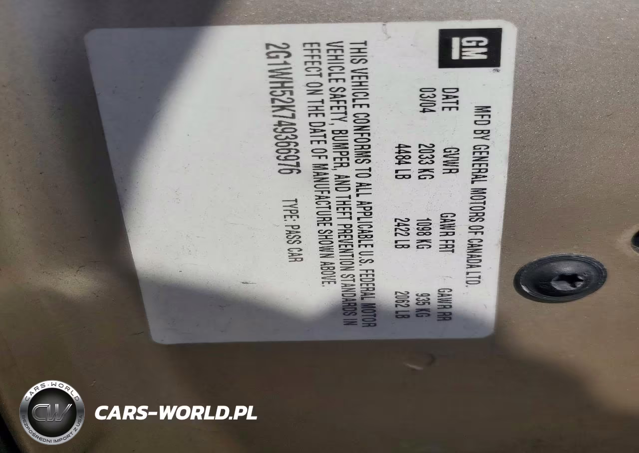 2004 Chevrolet Impala Ls VIN:2G1WH52K749366976 - 12