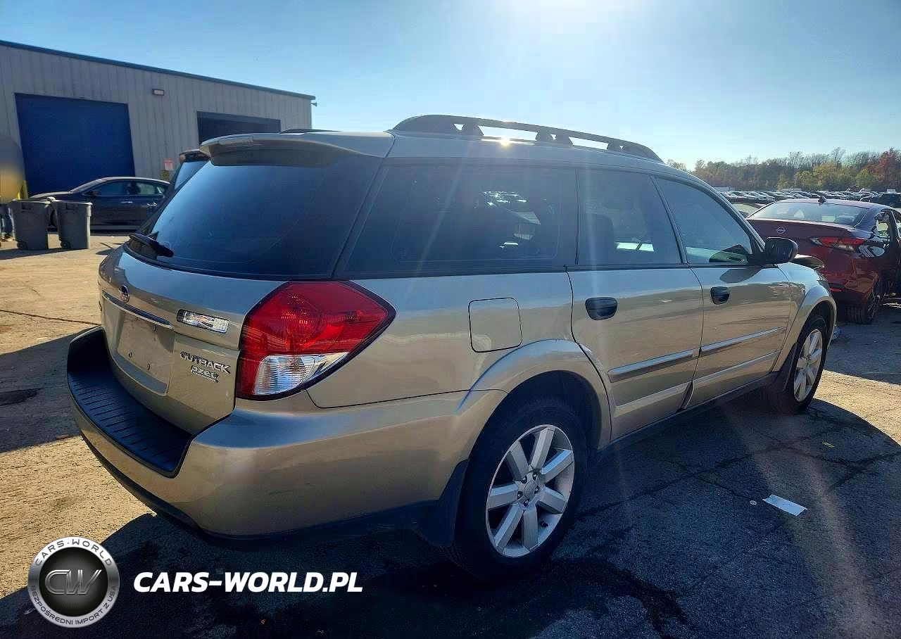2008 Subaru Outback 2.5I VIN:4S4BP61C687320955 - 3