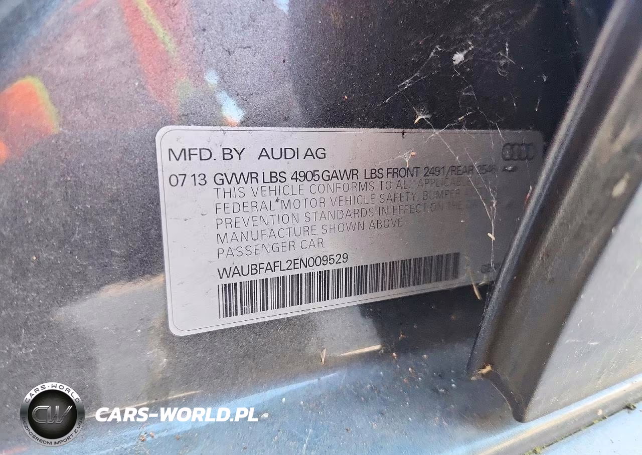 2014 Audi A4 Premium VIN:WAUBFAFL2EN009529 - 12