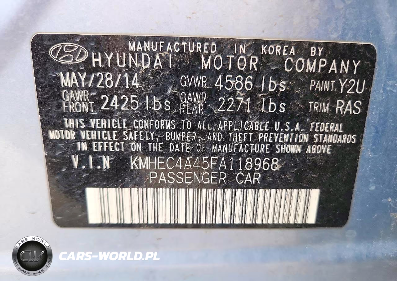 2015 Hyundai Sonata Hybrid Limited VIN:KMHEC4A45FA118968 - 12