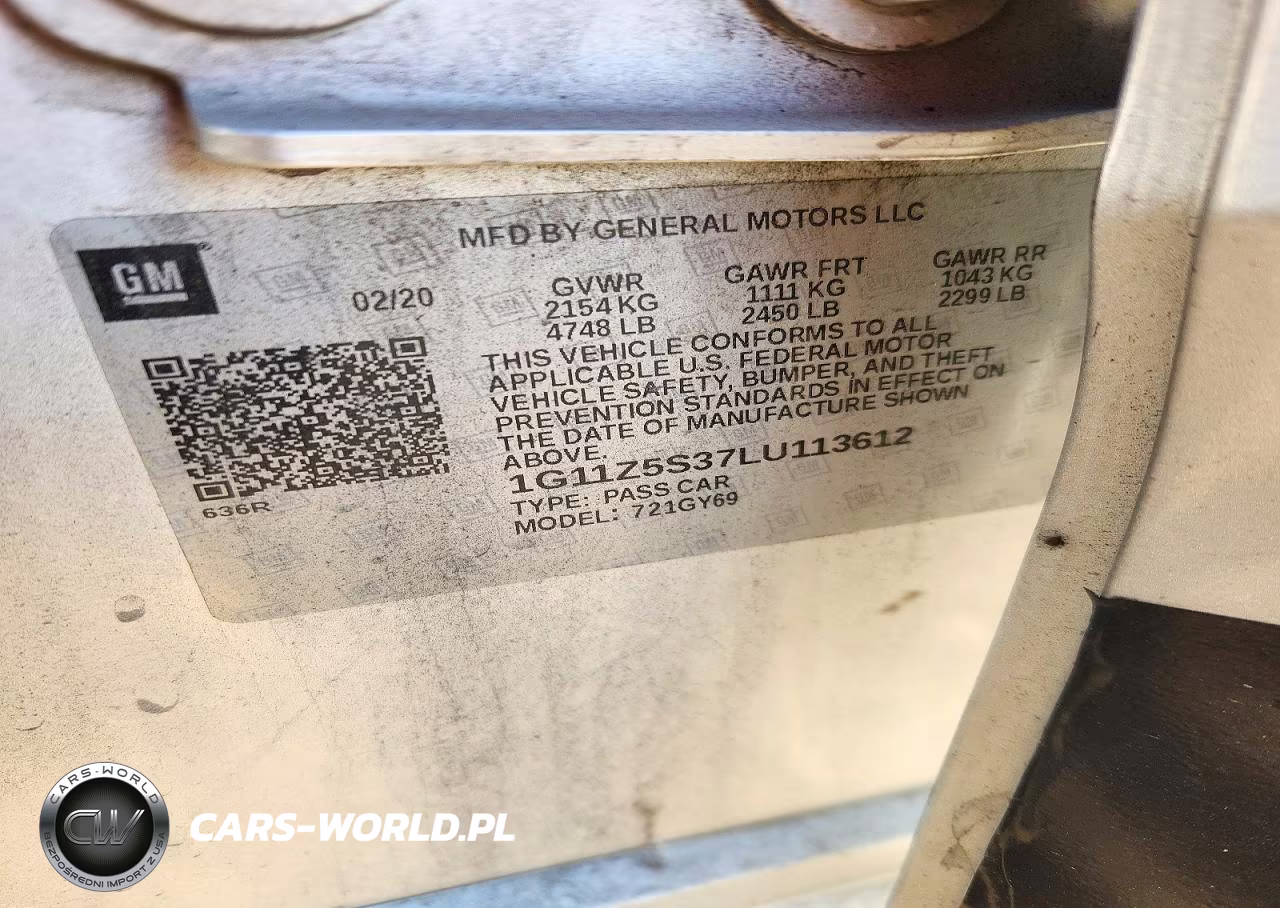 2020 Chevrolet Impala Lt VIN:1G11Z5S37LU113612 - 12