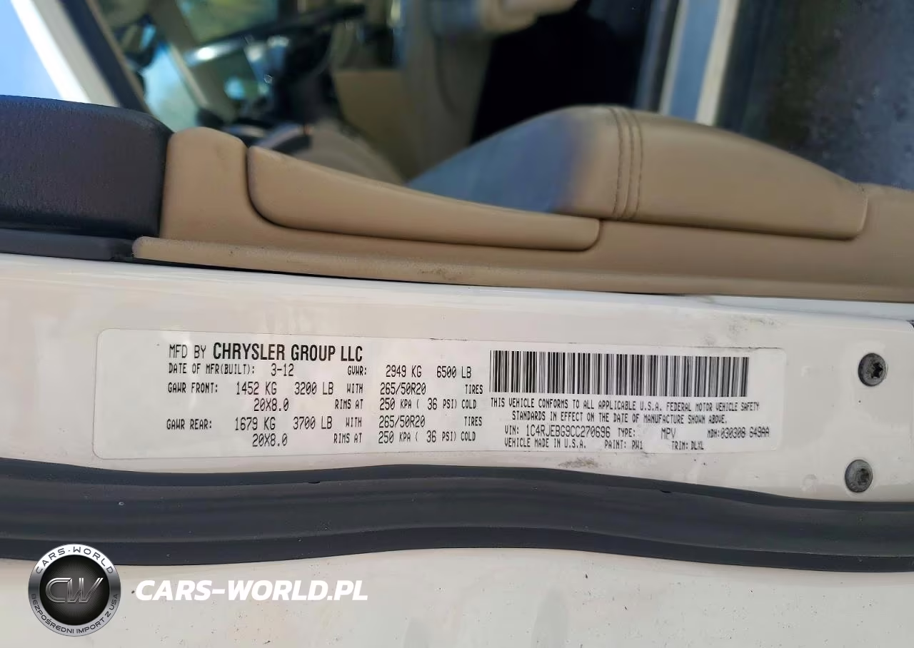 2012 Jeep Grand Cherokee Limited VIN:1C4RJEBG9CC270696 - 13