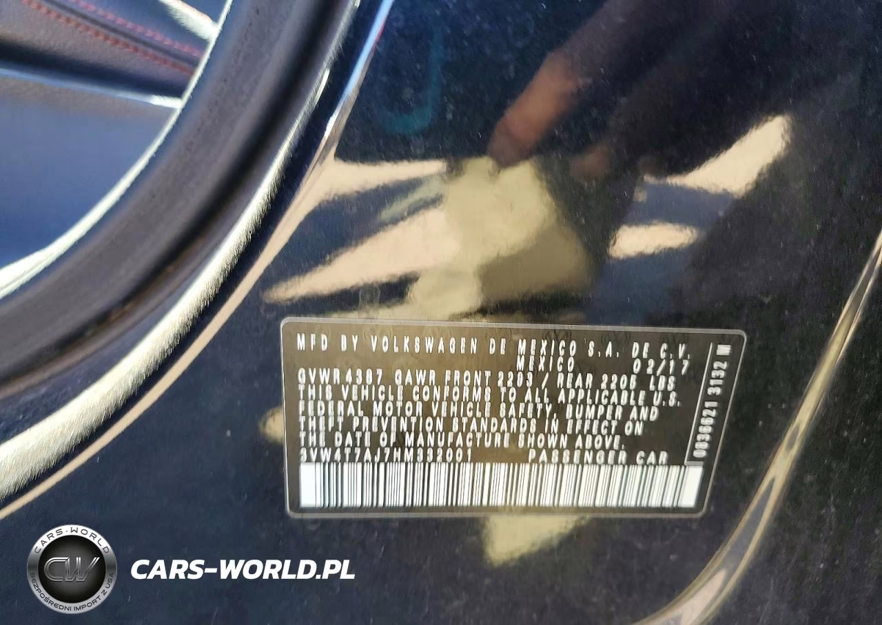 2017 Volkswagen Jetta Gli VIN:3VW4T7AJ7HM332001 - 12