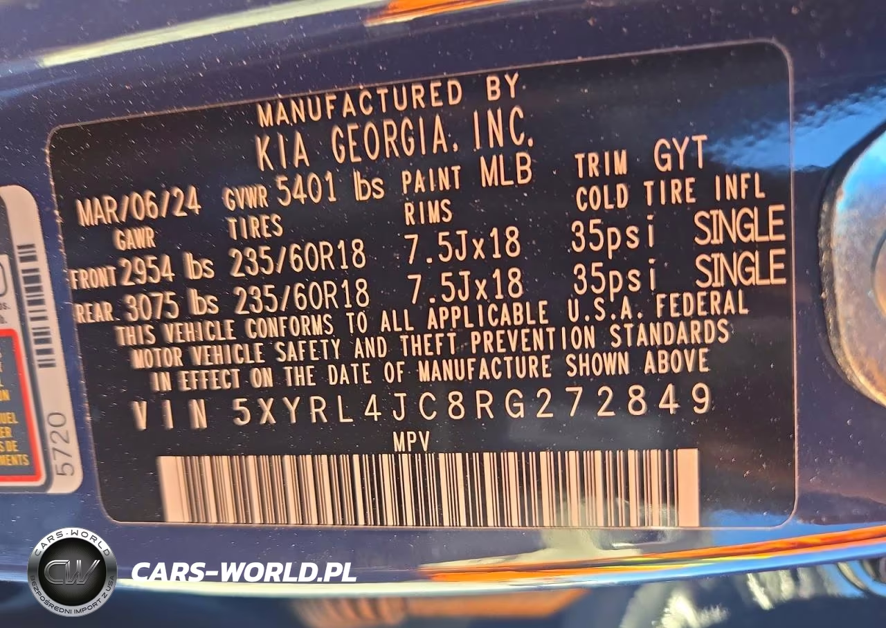 2024 Kia Sorento S VIN:5XYRL4JC8RG272849 - 14