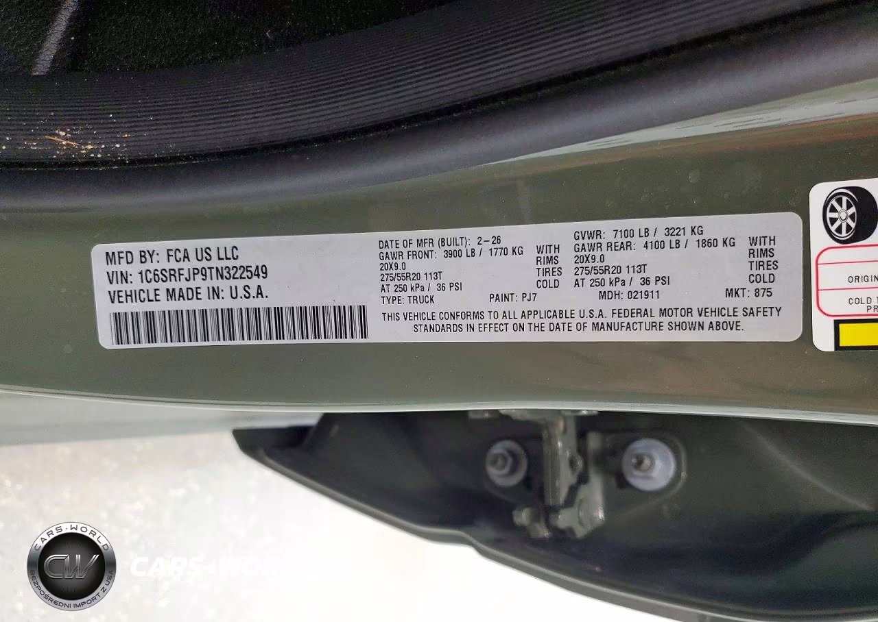 2026 Ram 1500 Laramie VIN:1C6SRFJP9TN322549 - 12