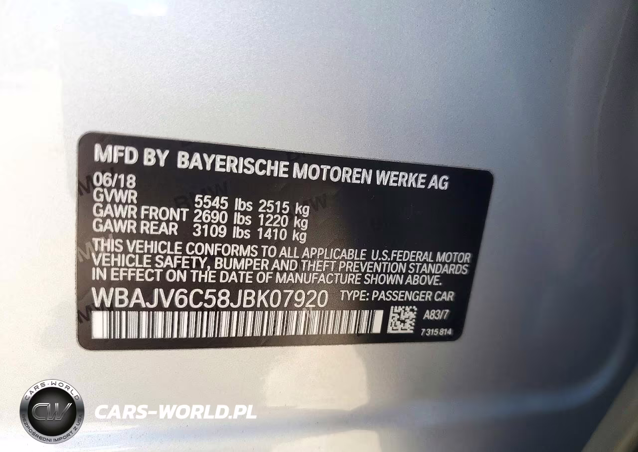2018 BMW 640 Xigt VIN:WBAJV6C58JBK07920 - 13