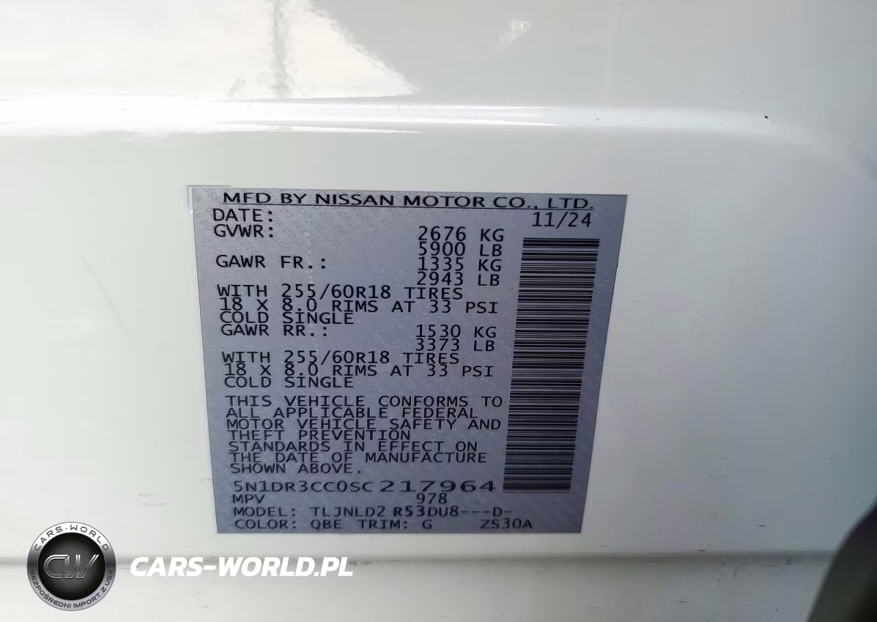 2025 Nissan Pathfinder Sl VIN:5N1DR3CC0SC217964 - 13