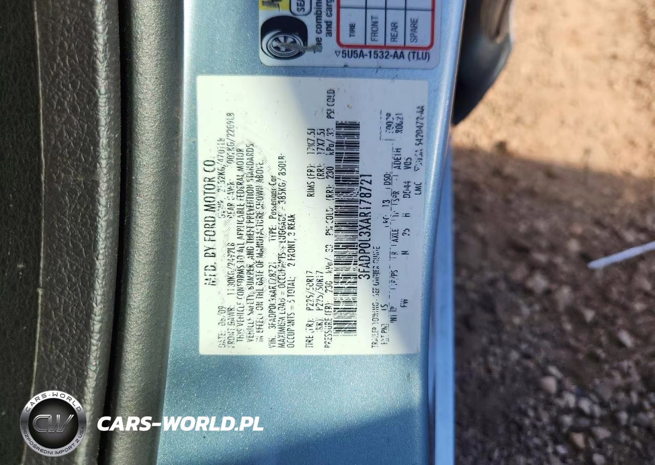 2010 Ford Fusion Hybrid VIN:3FADP0L3XAR178721 - 12