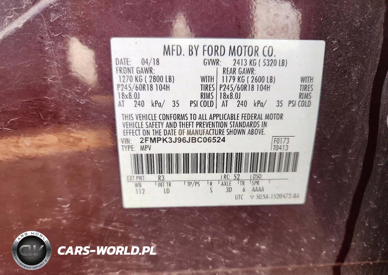 2018 Ford Edge Sel VIN:2FMPK3J96JBC06524 - 12