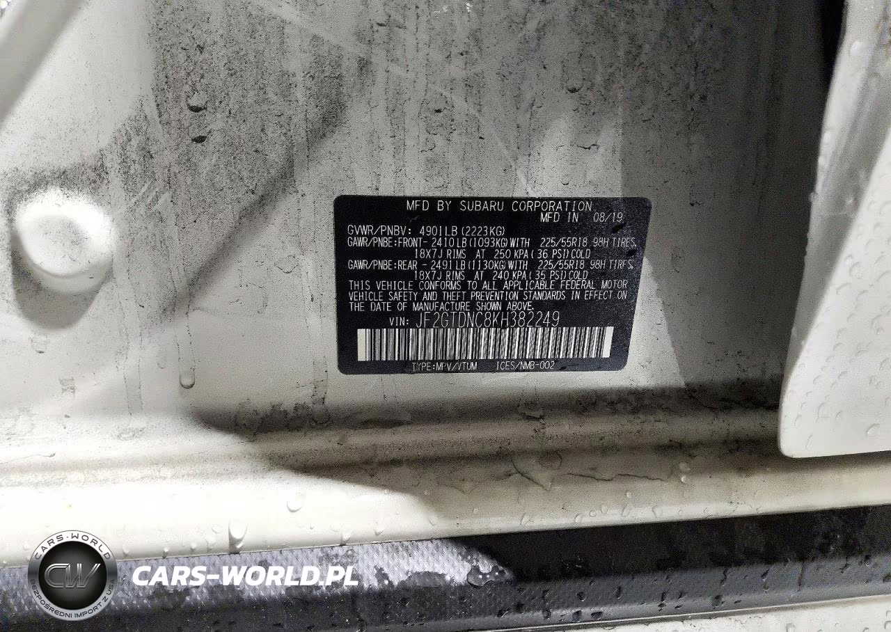2019 Subaru Crosstrek Limited VIN:JF2GTDNC8KH382249 - 13