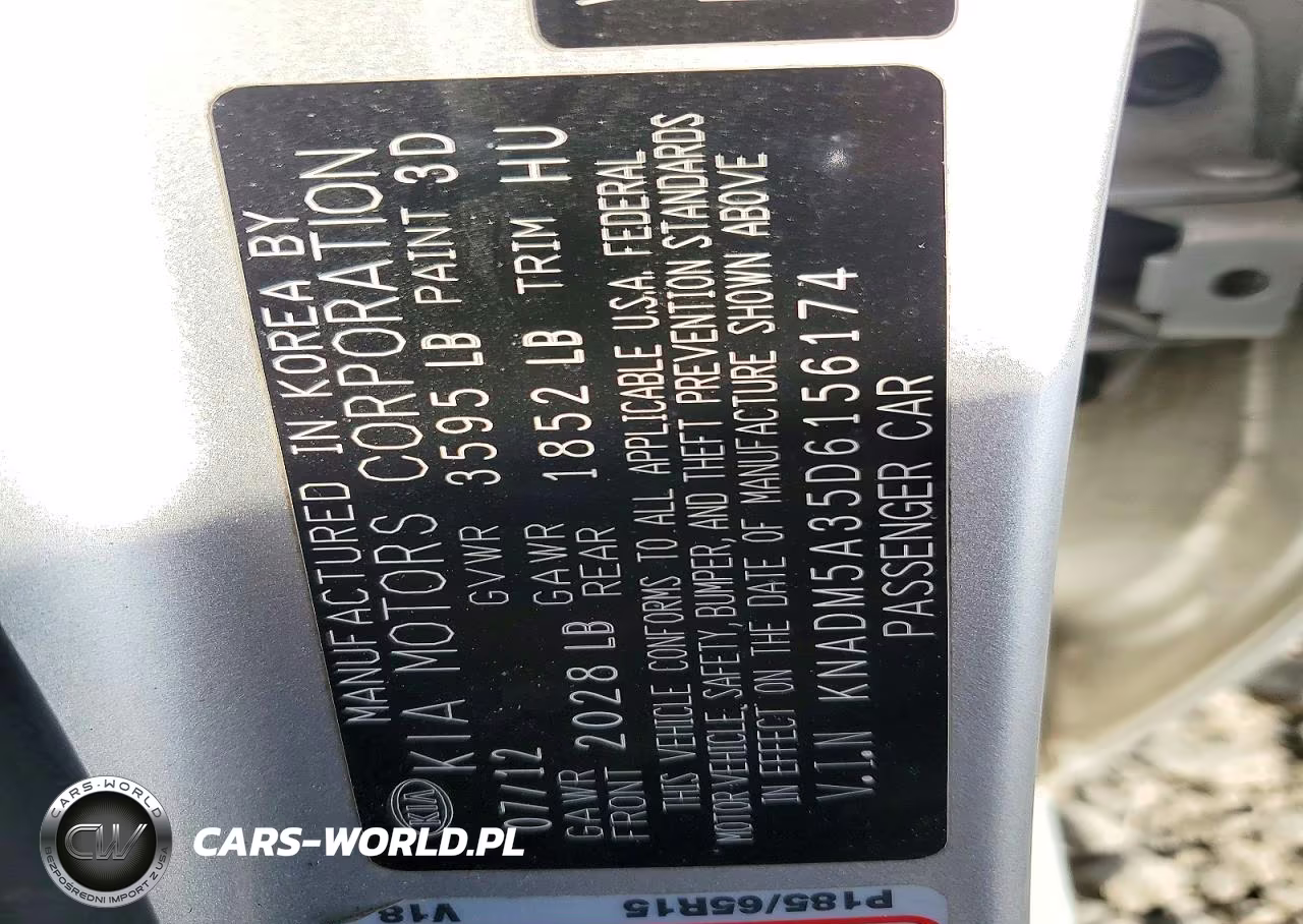 2013 Kia Rio Lx VIN:KNADM5A35D6156174 - 12