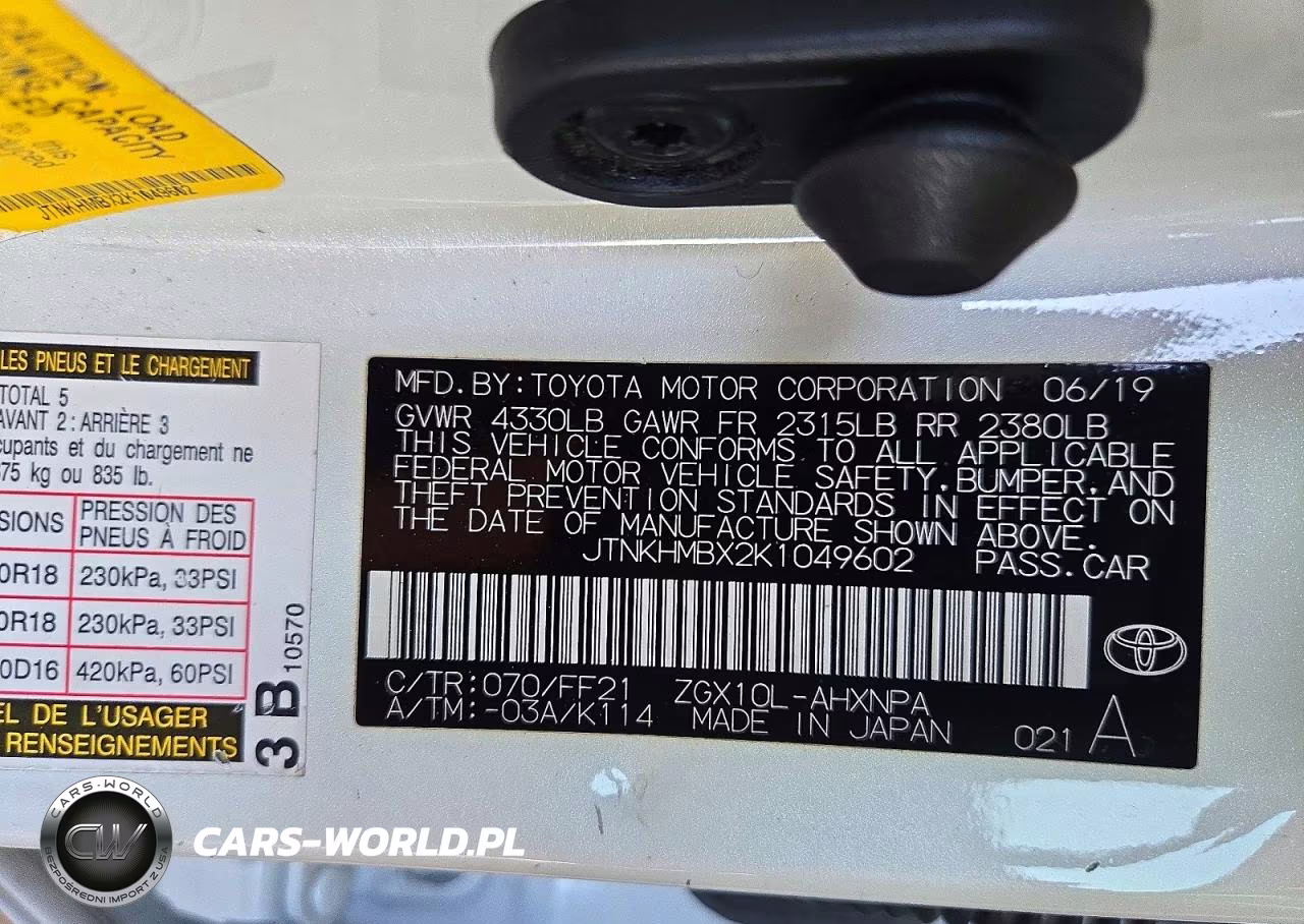 2019 Toyota C-Hr Xle VIN:JTNKHMBX2K1049602 - 12