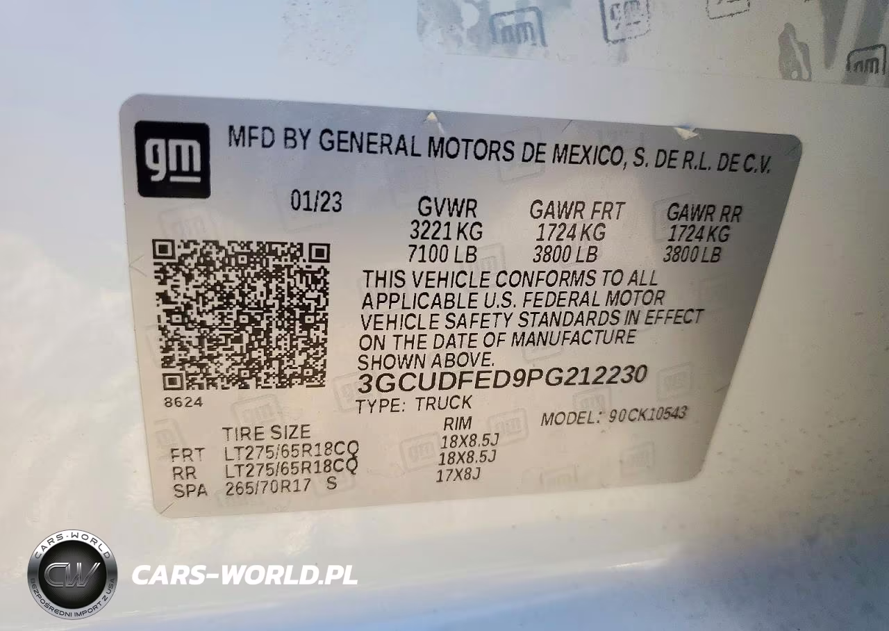 2023 Chevrolet Silverado K1500 Lt Trail Boss VIN:3GCUDFED9PG212230 - 12
