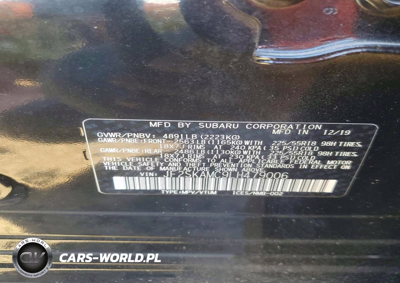 2020 Subaru Forester Sport VIN:JF2SKAMC9LH479006 - 14