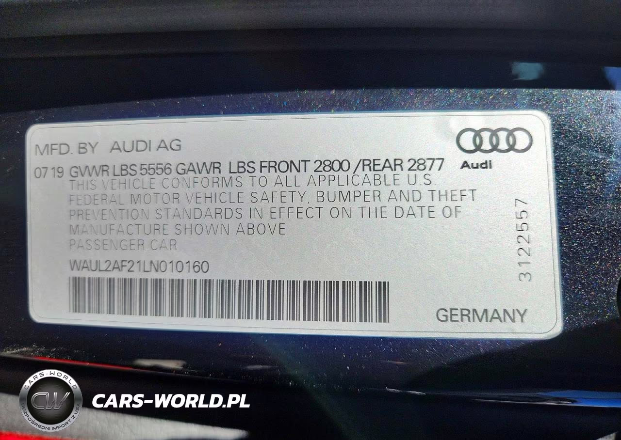 2020 Audi A6 Premium Plus VIN:WAUL2AF21LN010160 - 12