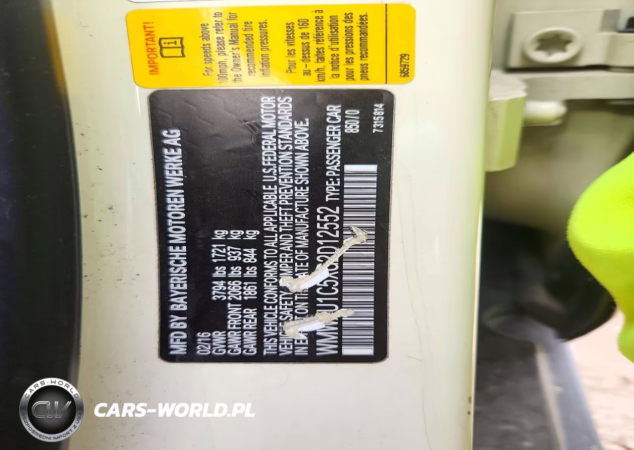 2016 Mini Cooper VIN:WMWXU1C5XG2D12552 - 12