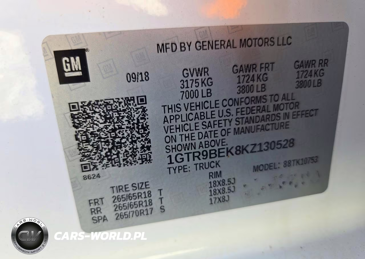 2019 GMC Sierra K1500 Sle VIN:1GTR9BEK8KZ130528 - 12