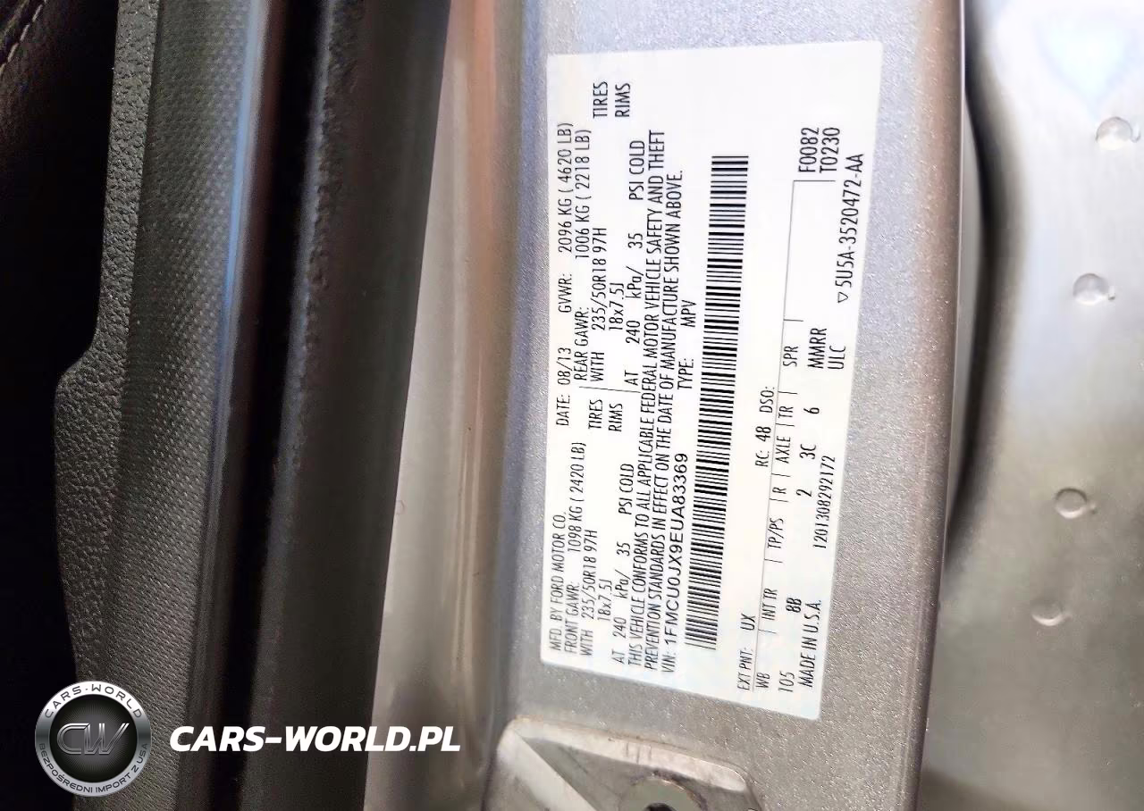 2014 Ford Escape Titanium VIN:1FMCU0JX9EUA83369 - 13