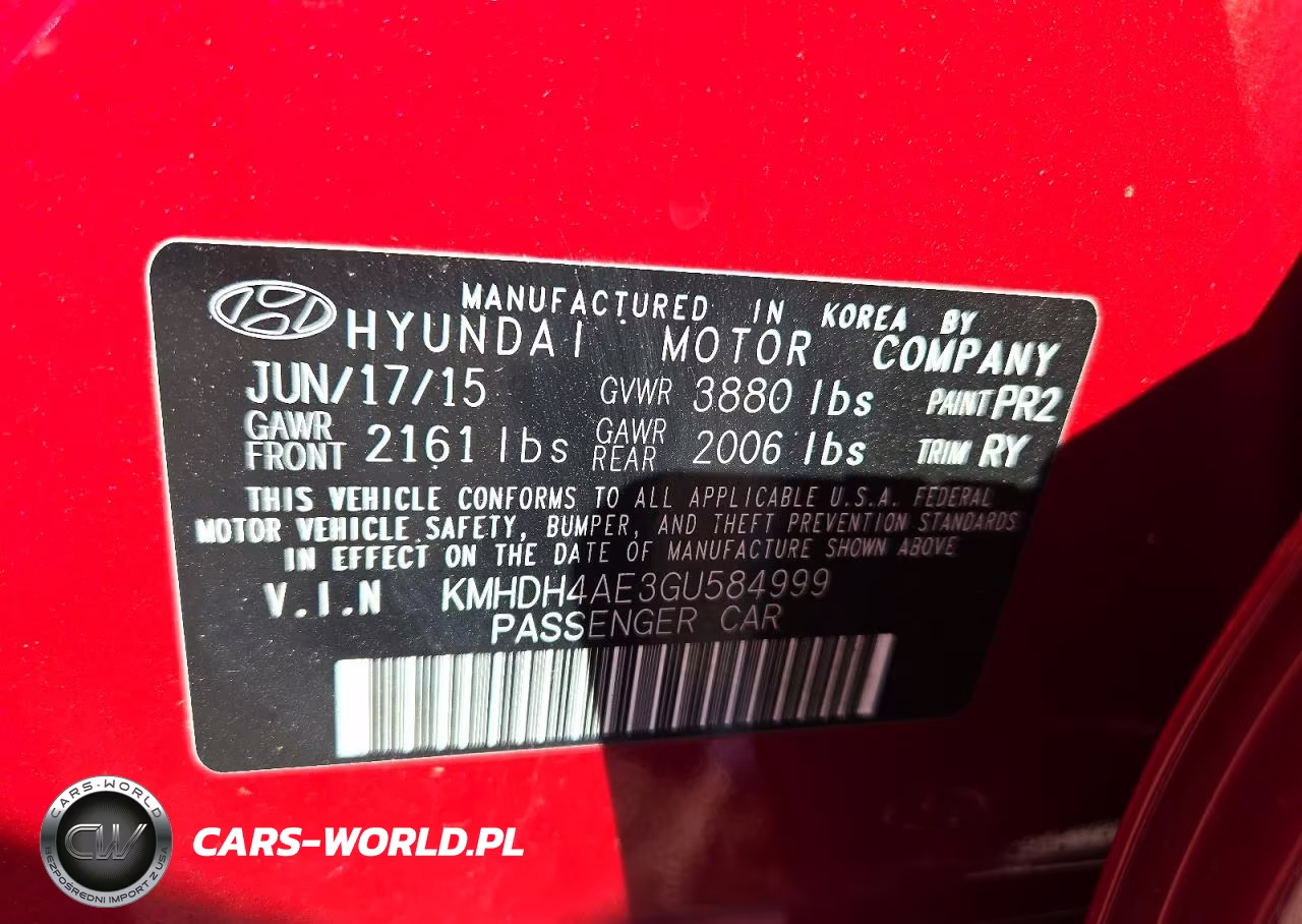 2016 Hyundai Elantra Value Edition VIN:KMHDH4AE3GU584999 - 12