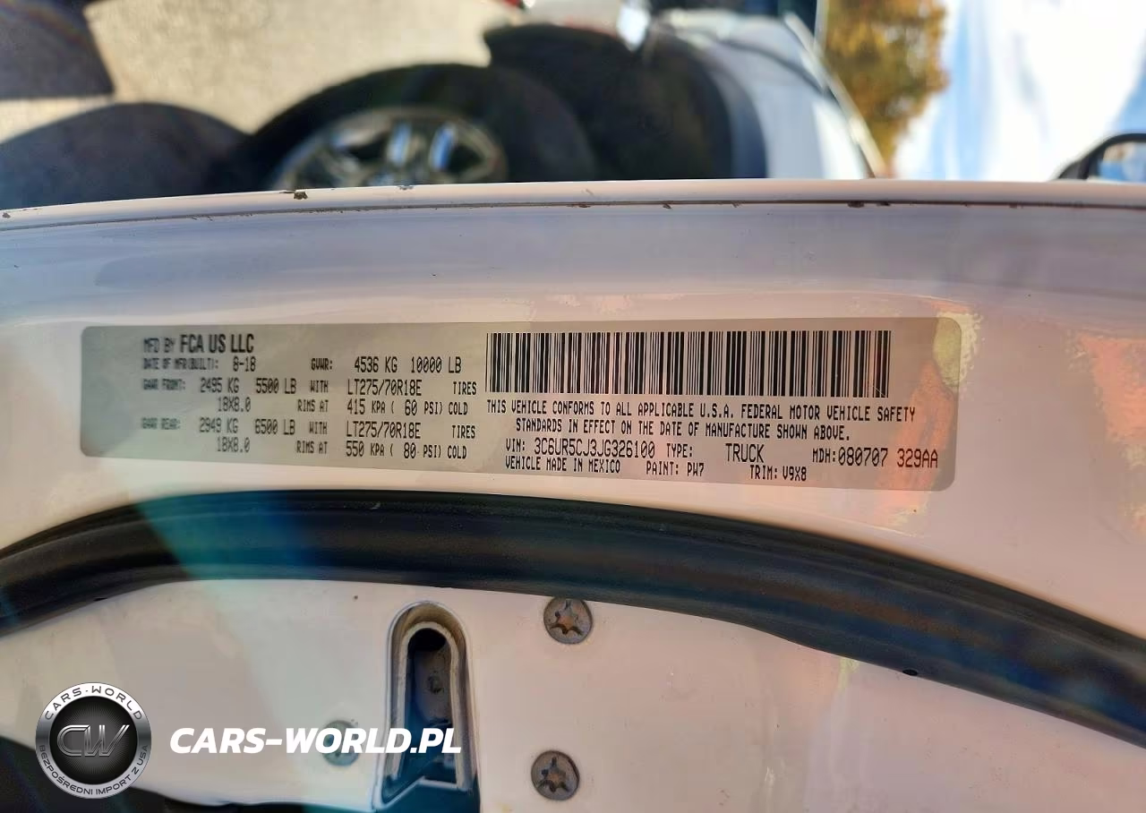 2018 Ram 2500 St VIN:3C6UR5CJ3JG326100 - 12