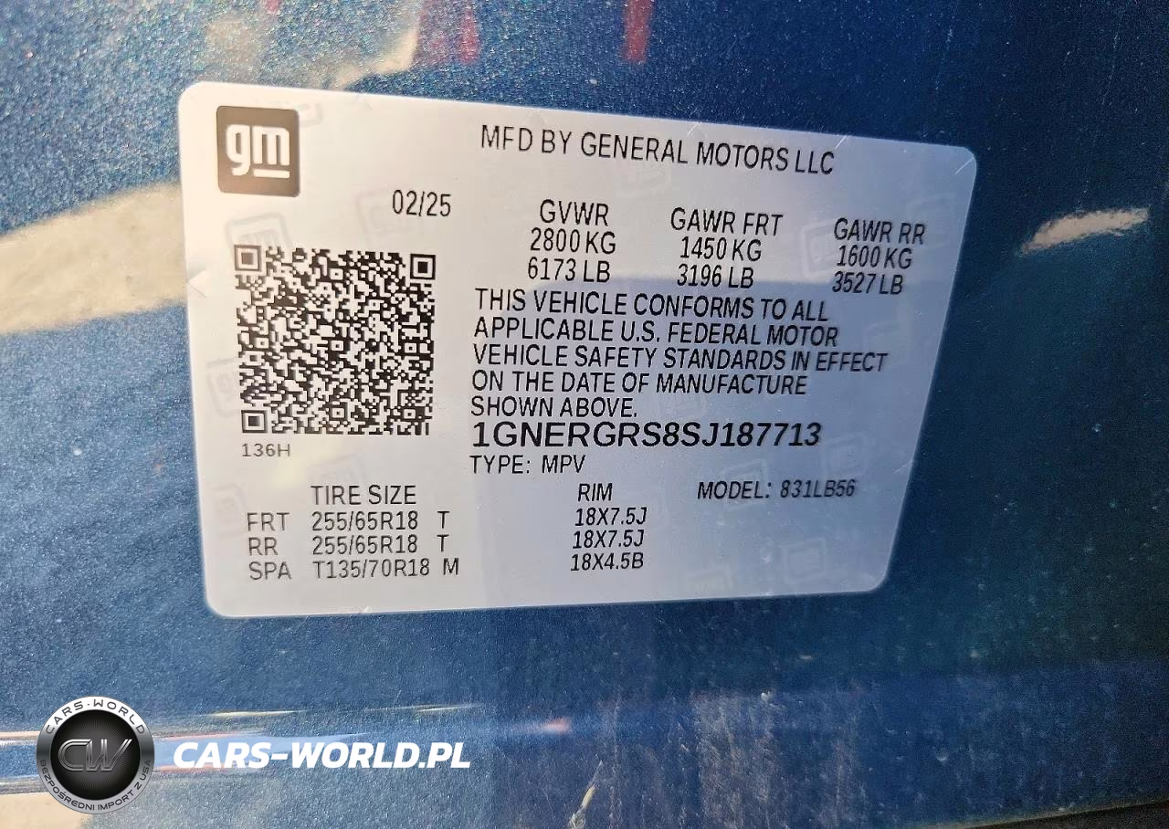 2025 Chevrolet Traverse Lt VIN:1GNERGRS8SJ187713 - 13