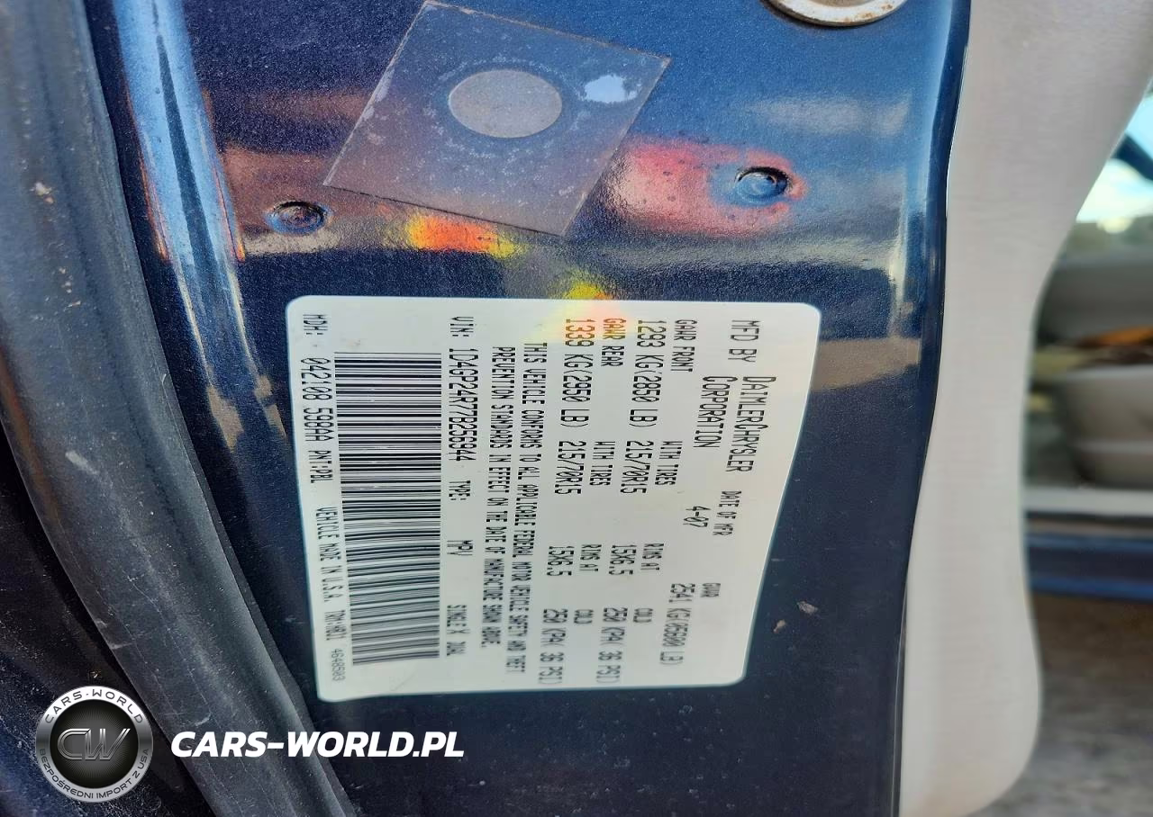 2007 Dodge Grand Caravan Se VIN:1D4GP24R77B256944 - 12